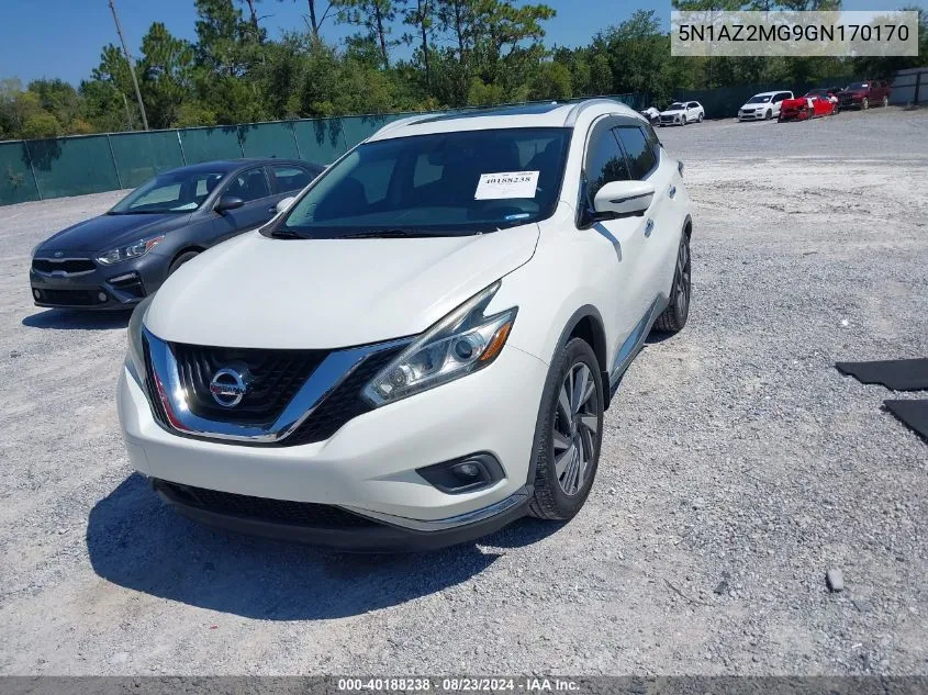 5N1AZ2MG9GN170170 2016 Nissan Murano Platinum