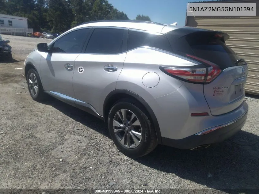 5N1AZ2MG5GN101394 2016 Nissan Murano Platinum/S/Sl/Sv