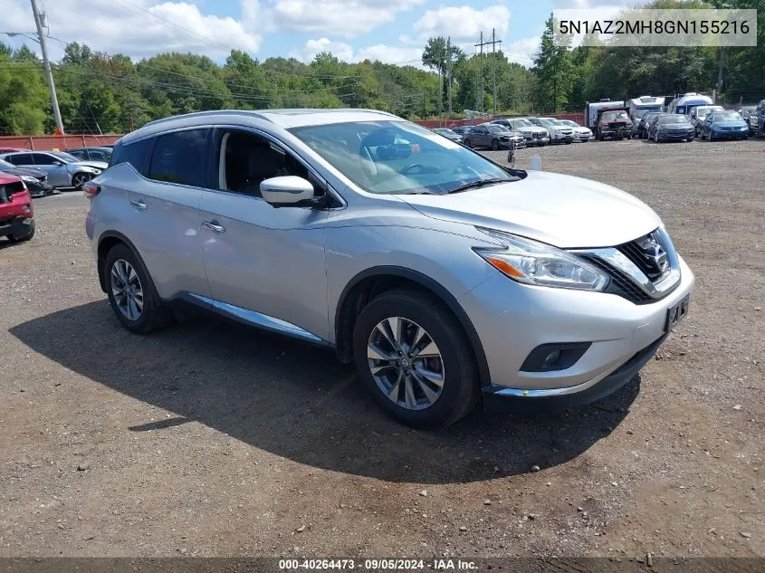 5N1AZ2MH8GN155216 2016 Nissan Murano Sl