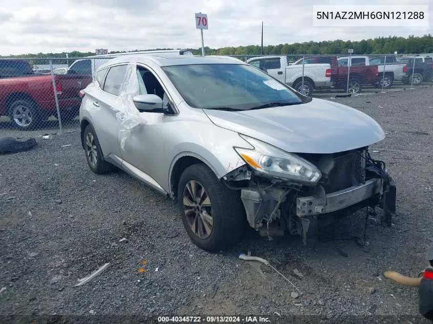 5N1AZ2MH6GN121288 2016 Nissan Murano Sl