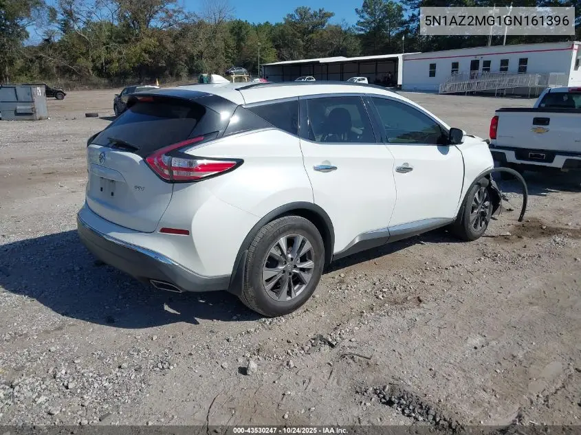 5N1AZ2MG1GN161396 2016 Nissan Murano Sv