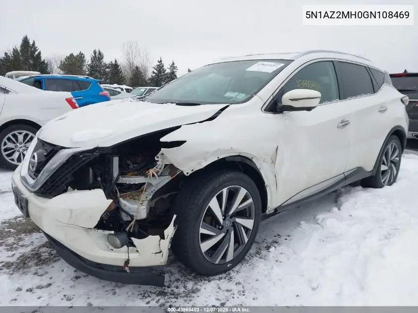 5N1AZ2MH0GN108469 2016 Nissan Murano Platinum