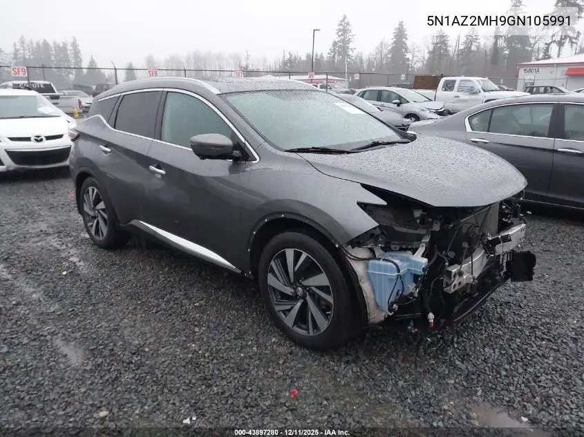 5N1AZ2MH9GN105991 2016 Nissan Murano Platinum
