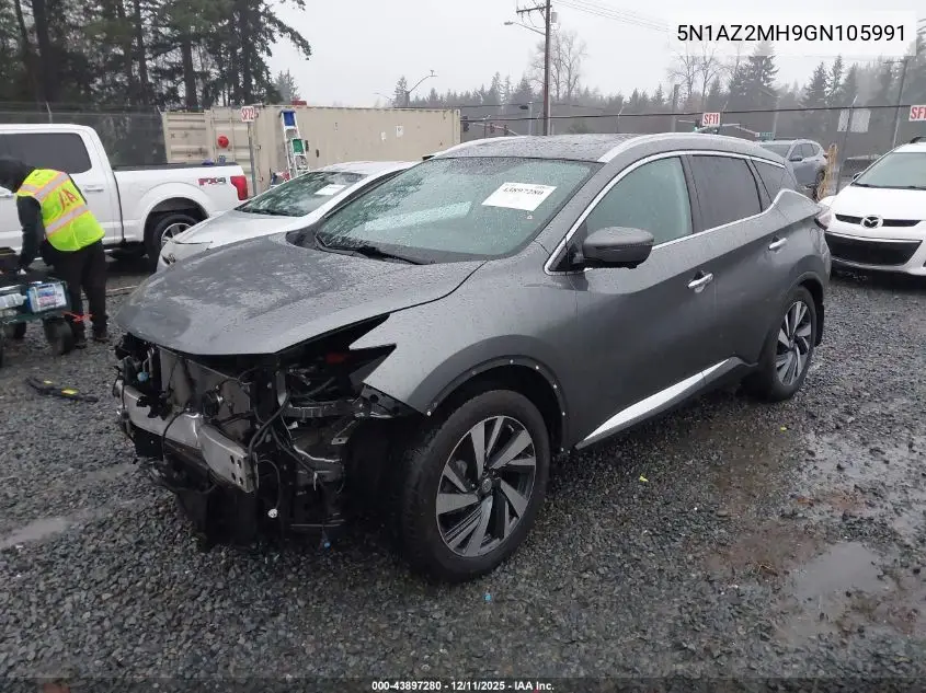 5N1AZ2MH9GN105991 2016 Nissan Murano Platinum