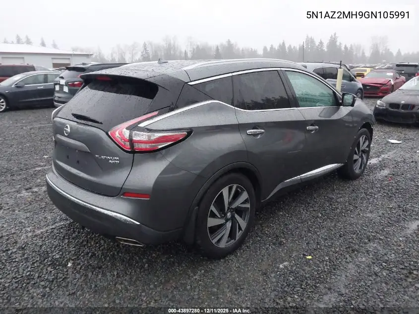 5N1AZ2MH9GN105991 2016 Nissan Murano Platinum