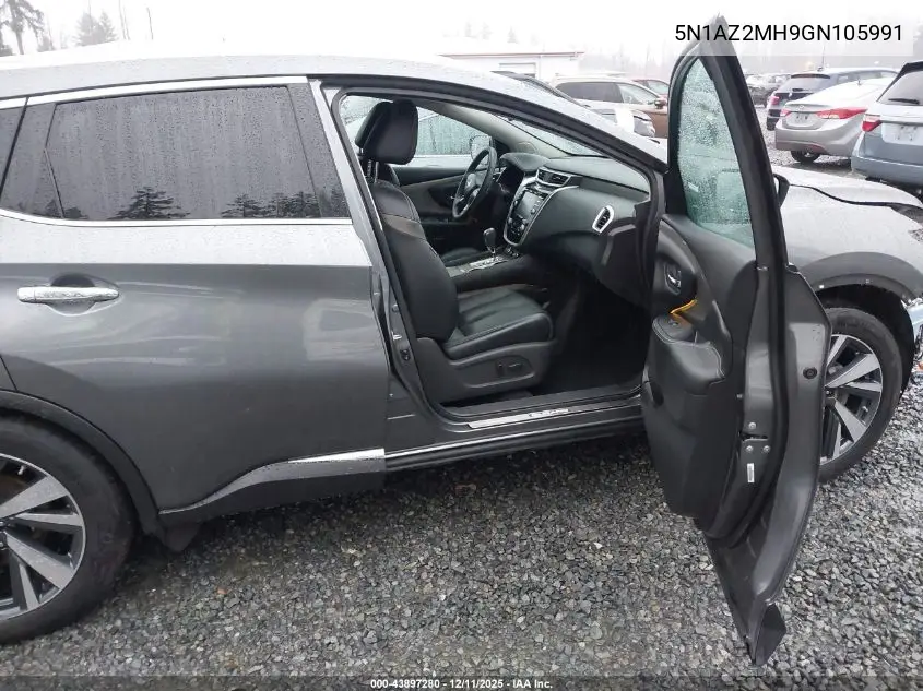 5N1AZ2MH9GN105991 2016 Nissan Murano Platinum