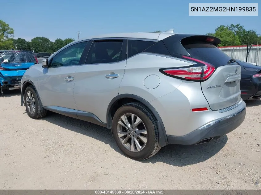 5N1AZ2MG2HN199835 2017 Nissan Murano S