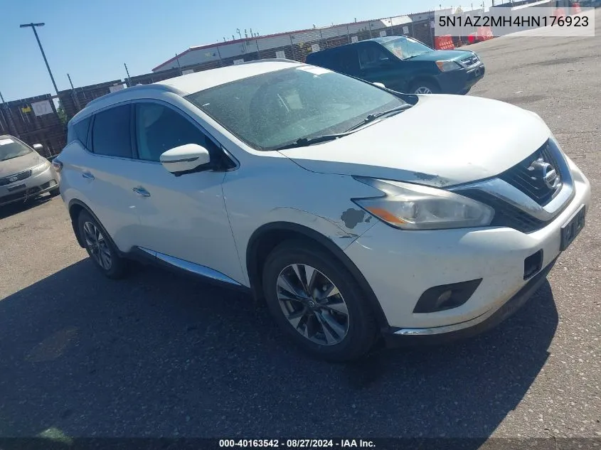 5N1AZ2MH4HN176923 2017 Nissan Murano Sl