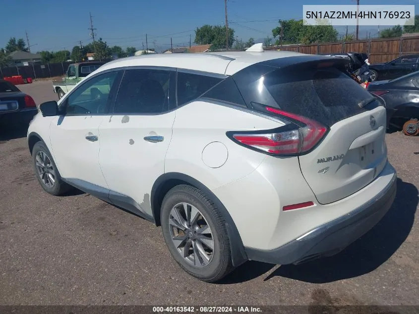 5N1AZ2MH4HN176923 2017 Nissan Murano Sl