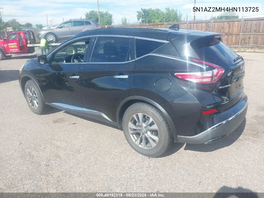 5N1AZ2MH4HN113725 2017 Nissan Murano Sv