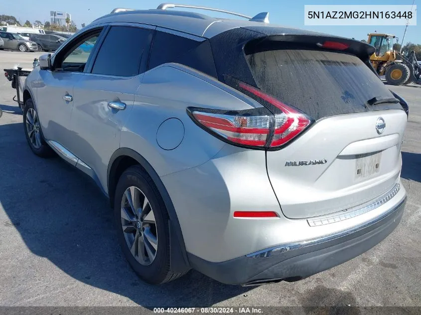 5N1AZ2MG2HN163448 2017 Nissan Murano Sl