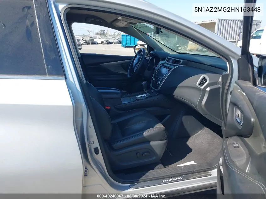 5N1AZ2MG2HN163448 2017 Nissan Murano Sl