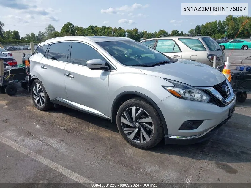 5N1AZ2MH8HN176097 2017 Nissan Murano Platinum