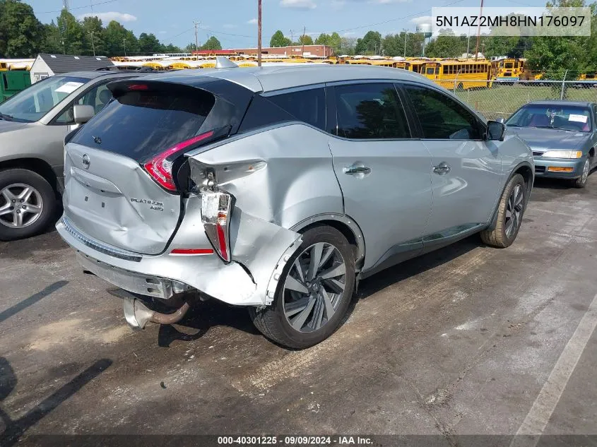 5N1AZ2MH8HN176097 2017 Nissan Murano Platinum