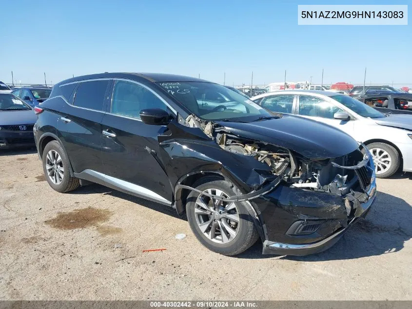 5N1AZ2MG9HN143083 2017 Nissan Murano S/Sl/Sv/Platinum