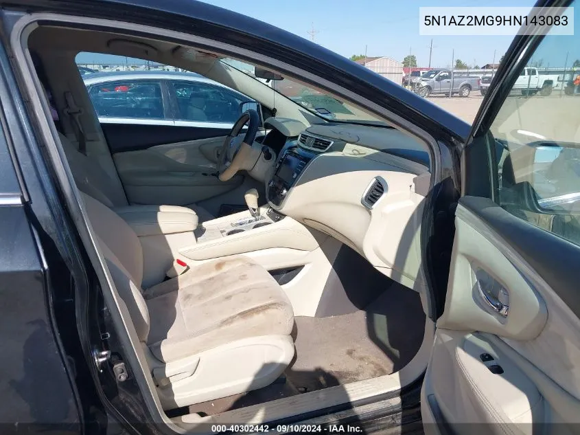 5N1AZ2MG9HN143083 2017 Nissan Murano S/Sl/Sv/Platinum