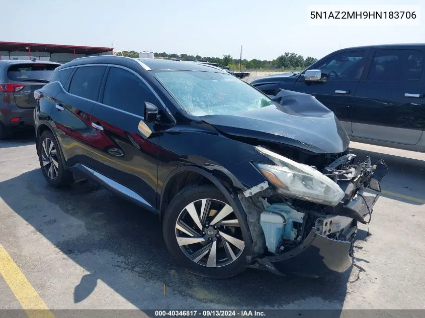 5N1AZ2MH9HN183706 2017 Nissan Murano Platinum