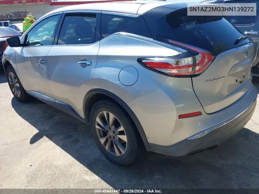 2017 Nissan Murano S VIN: 5N1AZ2MG3HN139272 Lot: 40441447