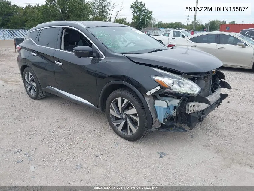 2017 Nissan Murano Platinum VIN: 5N1AZ2MH0HN155874 Lot: 40465845