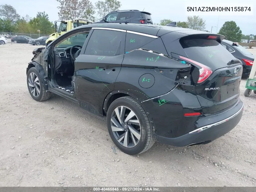 5N1AZ2MH0HN155874 2017 Nissan Murano Platinum