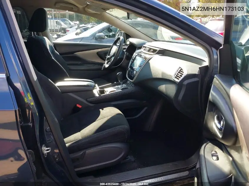 5N1AZ2MH6HN173103 2017 Nissan Murano S