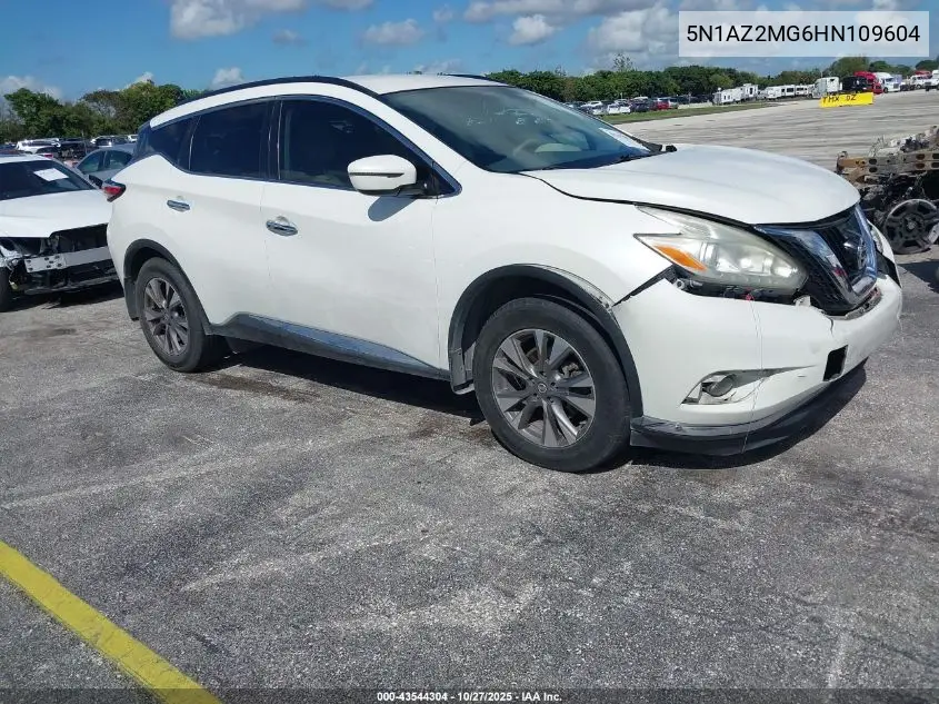 5N1AZ2MG6HN109604 2017 Nissan Murano Platinum/S/Sl/Sv