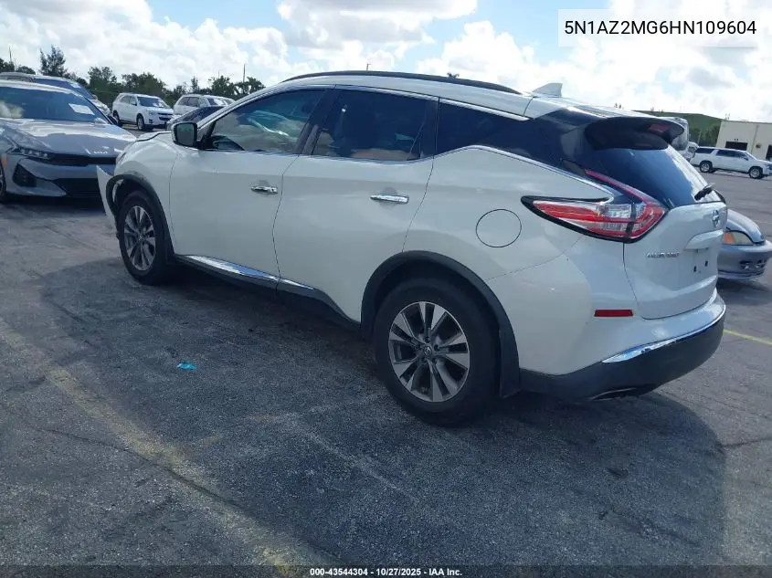 5N1AZ2MG6HN109604 2017 Nissan Murano Platinum/S/Sl/Sv