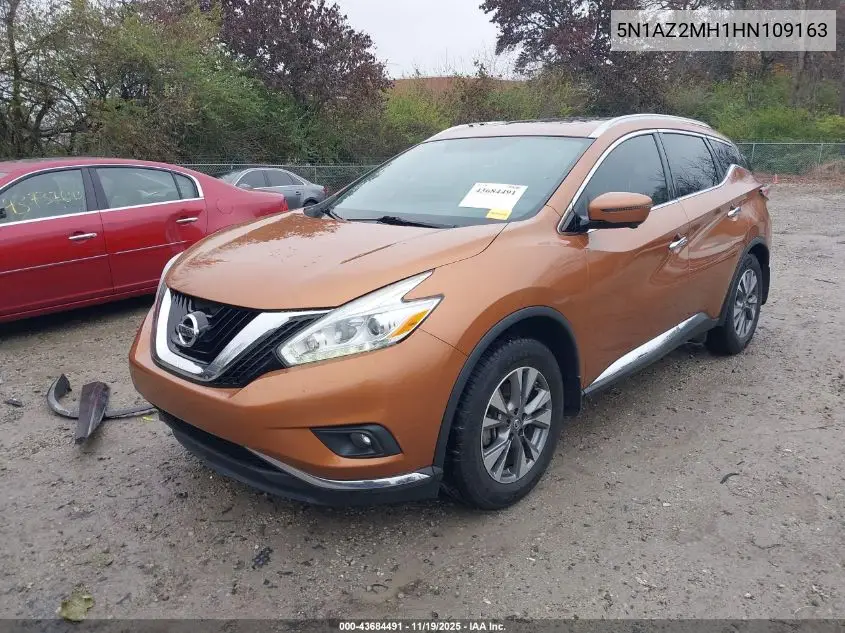 5N1AZ2MH1HN109163 2017 Nissan Murano Sl