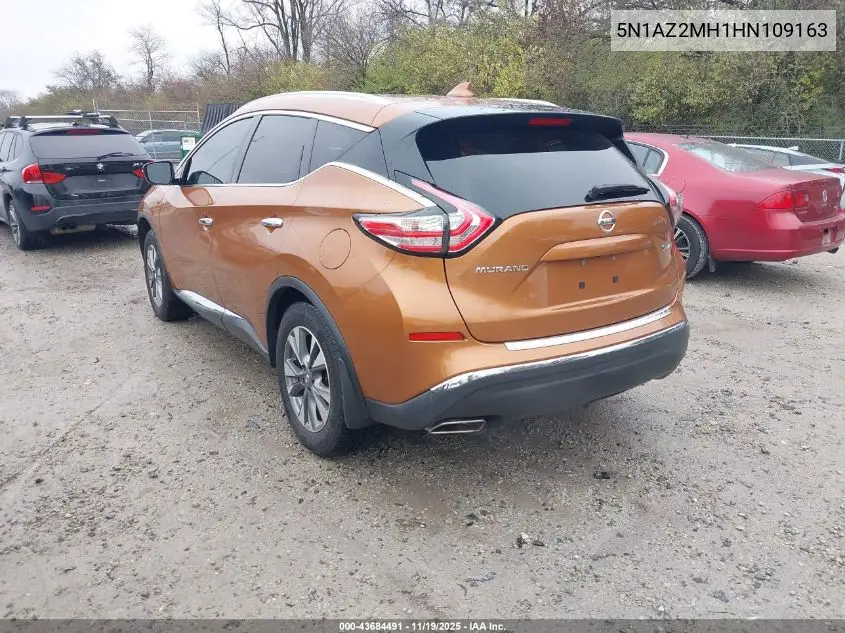 5N1AZ2MH1HN109163 2017 Nissan Murano Sl