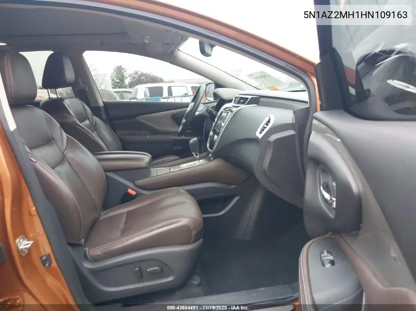 5N1AZ2MH1HN109163 2017 Nissan Murano Sl