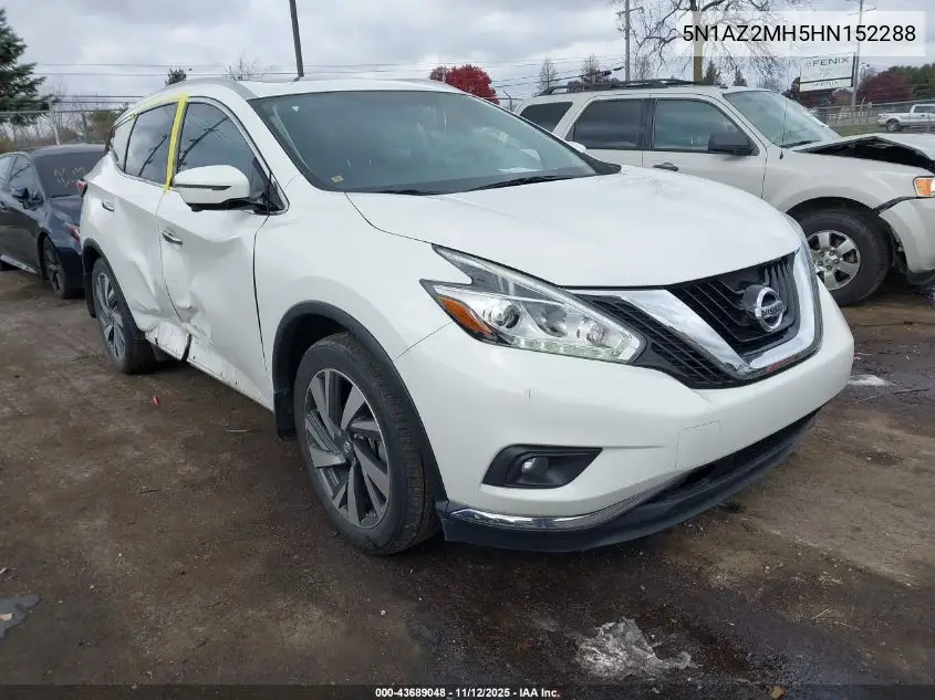 5N1AZ2MH5HN152288 2017 Nissan Murano Platinum