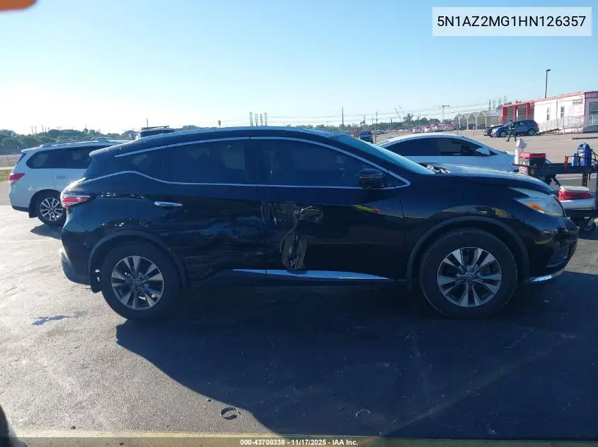5N1AZ2MG1HN126357 2017 Nissan Murano Sl