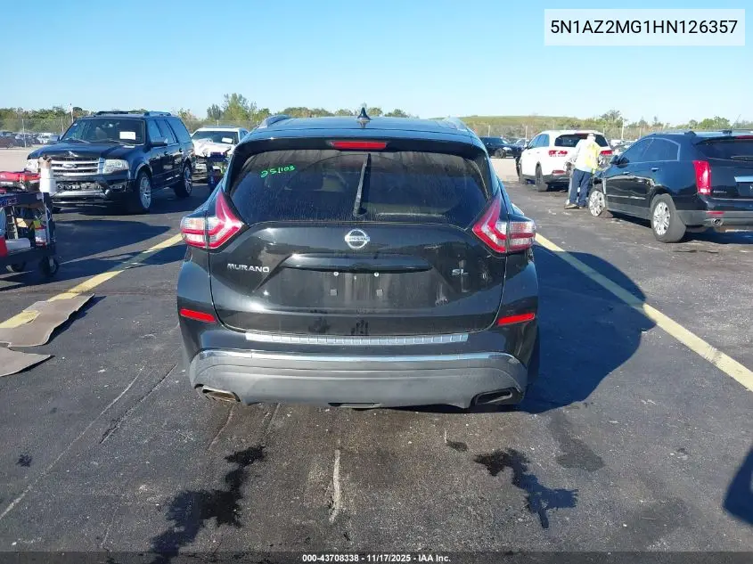 5N1AZ2MG1HN126357 2017 Nissan Murano Sl