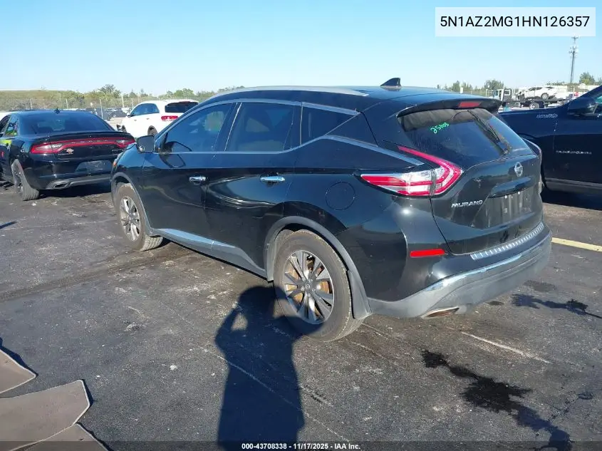 5N1AZ2MG1HN126357 2017 Nissan Murano Sl