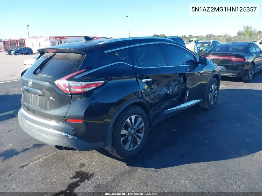 5N1AZ2MG1HN126357 2017 Nissan Murano Sl