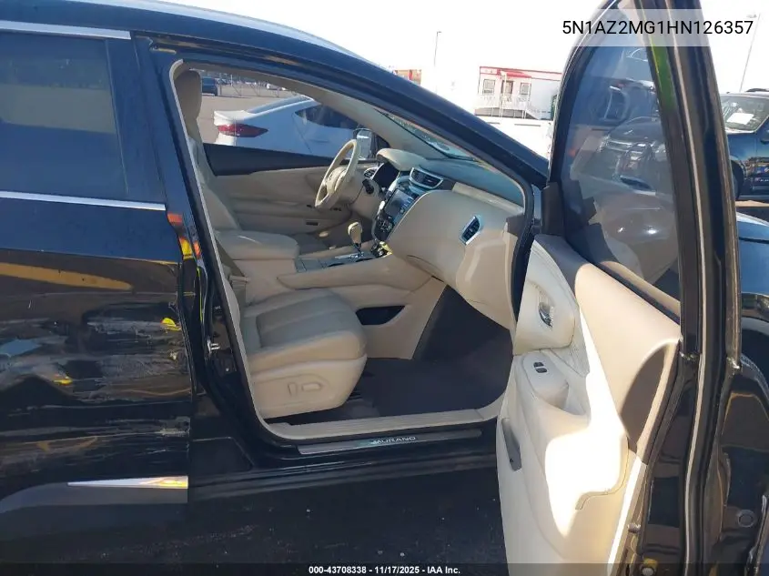 5N1AZ2MG1HN126357 2017 Nissan Murano Sl