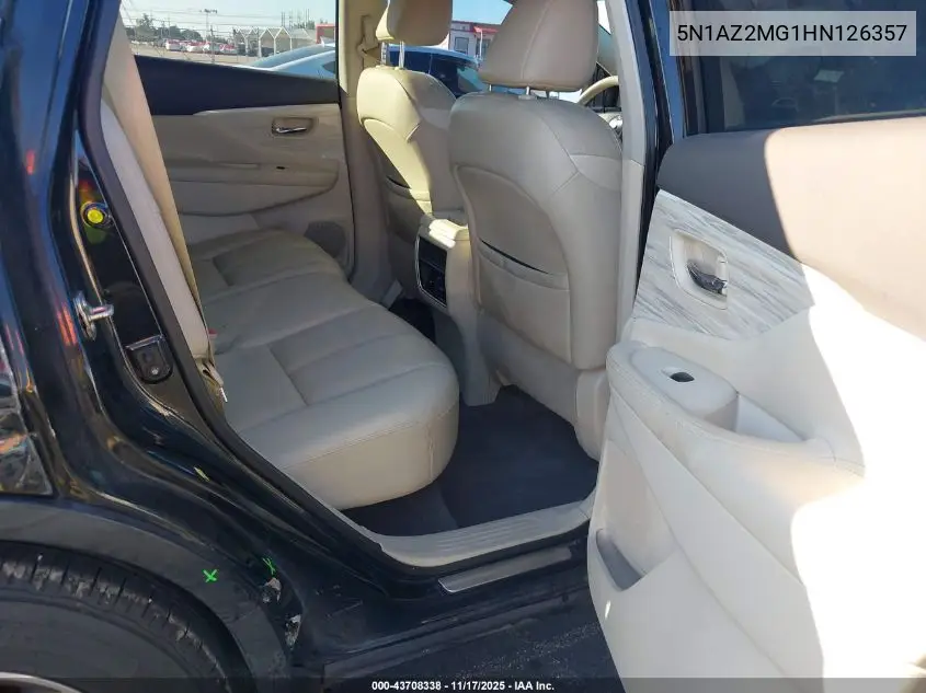5N1AZ2MG1HN126357 2017 Nissan Murano Sl