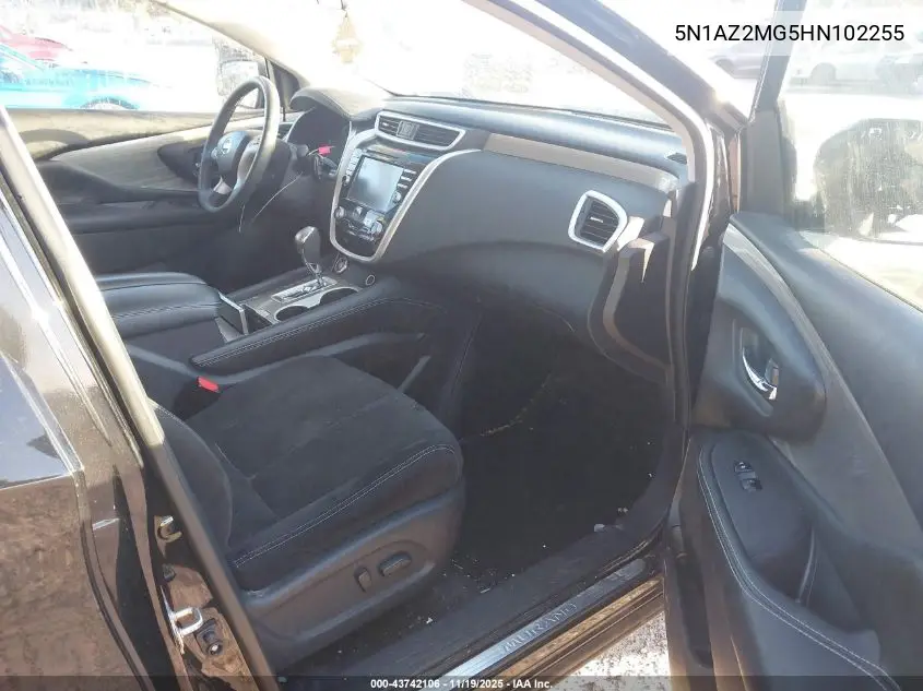 5N1AZ2MG5HN102255 2017 Nissan Murano Platinum/S/Sl/Sv