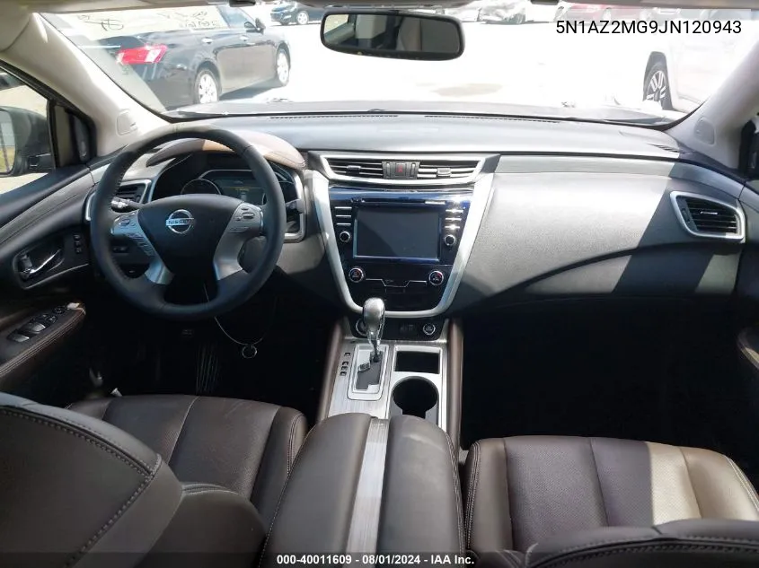 5N1AZ2MG9JN120943 2018 Nissan Murano Platinum