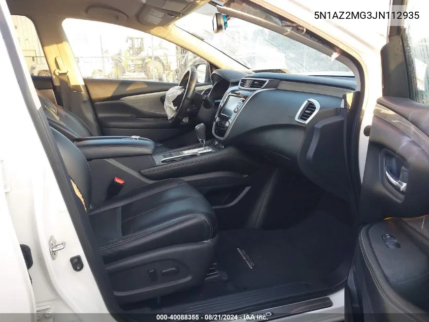 5N1AZ2MG3JN112935 2018 Nissan Murano Sl