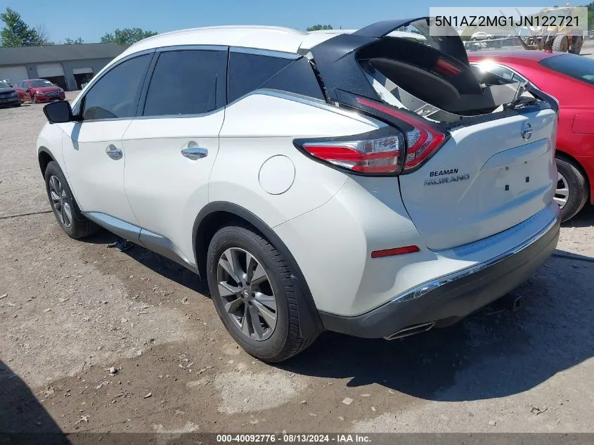 5N1AZ2MG1JN122721 2018 Nissan Murano Sl