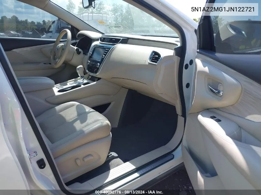 5N1AZ2MG1JN122721 2018 Nissan Murano Sl