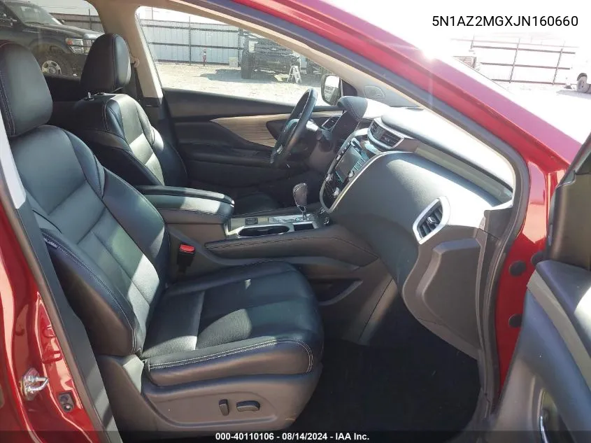 5N1AZ2MGXJN160660 2018 Nissan Murano Sl