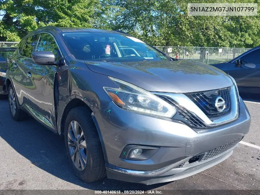 5N1AZ2MG7JN107799 2018 Nissan Murano Sv