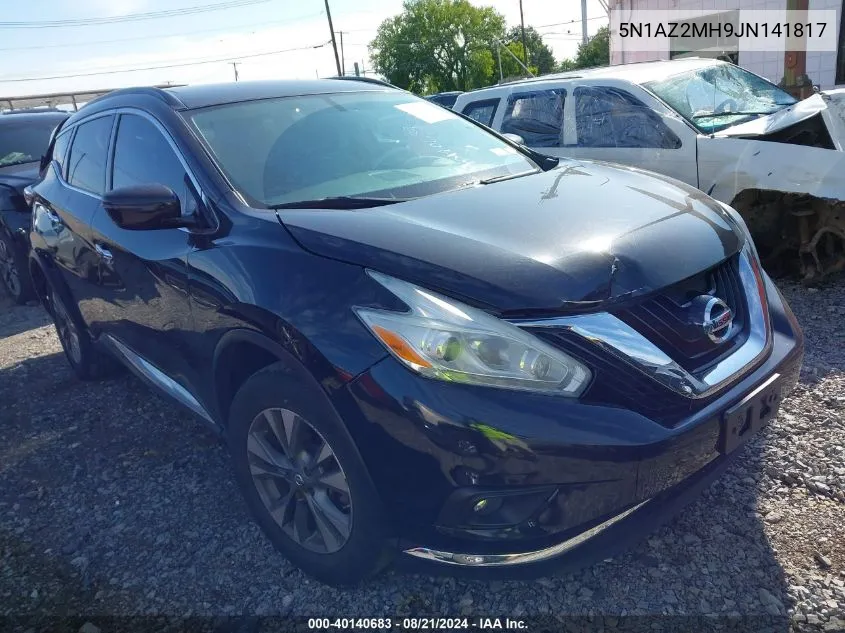 5N1AZ2MH9JN141817 2018 Nissan Murano S/Sl/Sv/Platinum