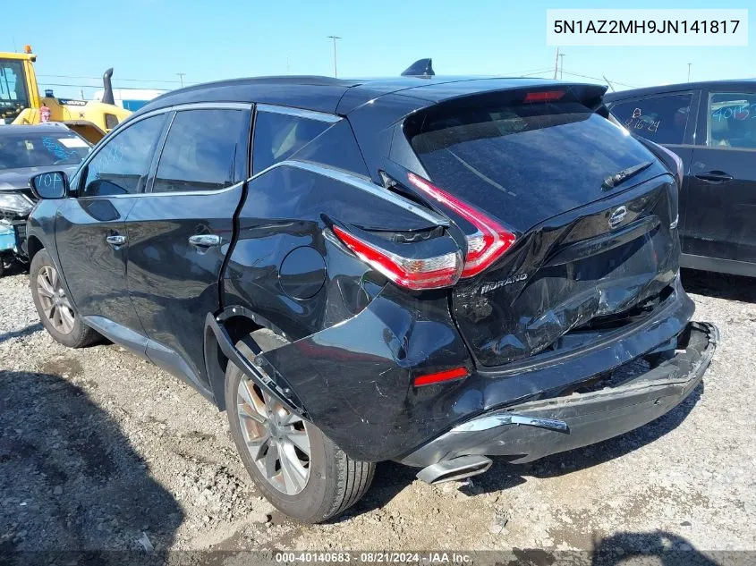 5N1AZ2MH9JN141817 2018 Nissan Murano S/Sl/Sv/Platinum