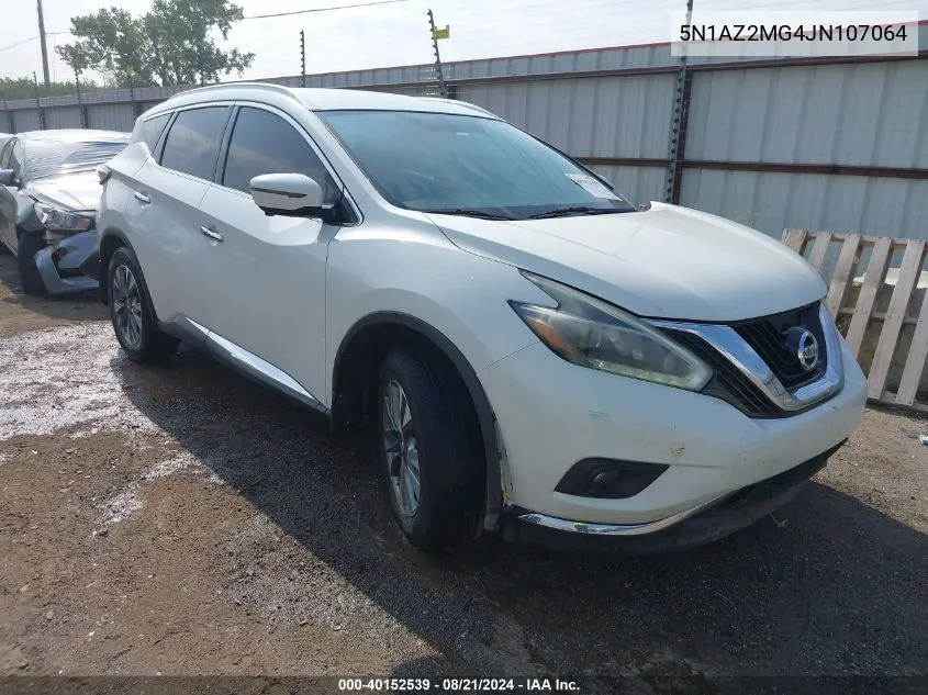 2018 Nissan Murano S/Sl/Sv/Platinum VIN: 5N1AZ2MG4JN107064 Lot: 40152539