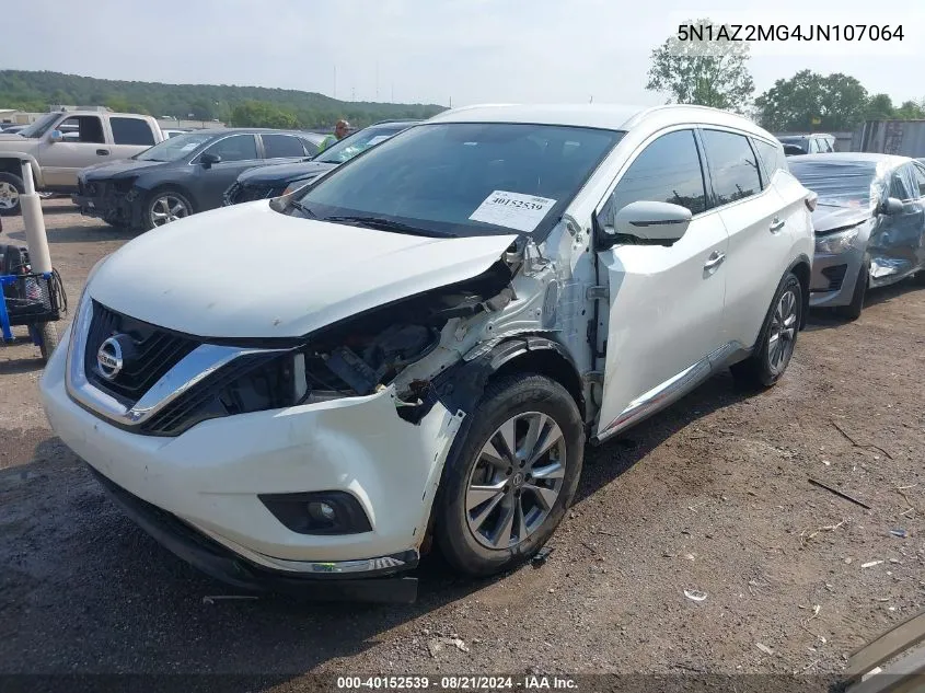 5N1AZ2MG4JN107064 2018 Nissan Murano S/Sl/Sv/Platinum