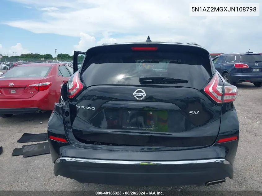 5N1AZ2MGXJN108798 2018 Nissan Murano Sv