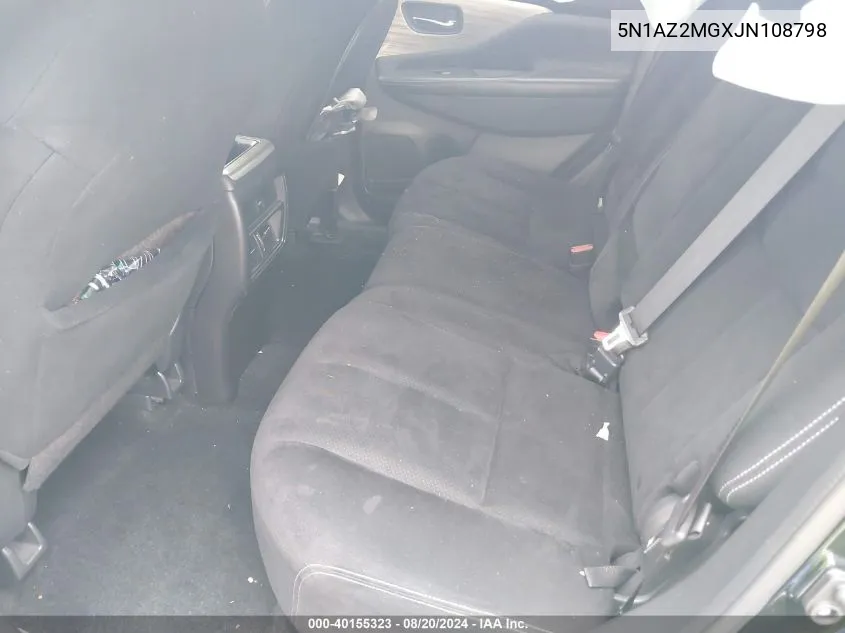 5N1AZ2MGXJN108798 2018 Nissan Murano Sv